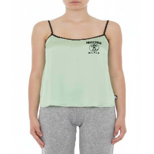 Moschino Logo Cami Tank Top Mint Green (A89704401-0449) Women