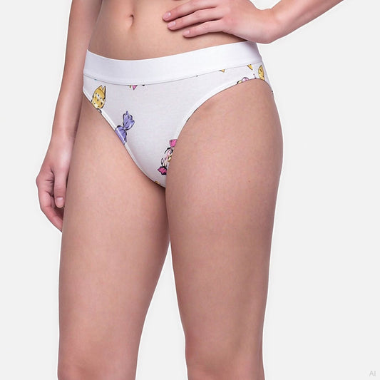 Moschino Candy Bow Print Brief White (A13084412-1001), Women
