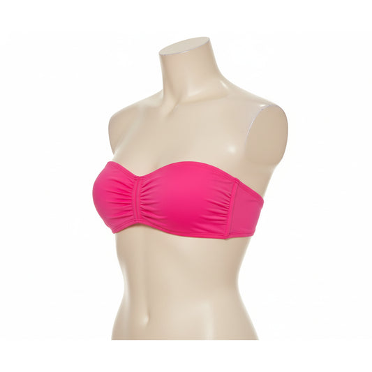 Moschino Ruched Bandeau Bikini Top Pink (A57239504-0215) Women