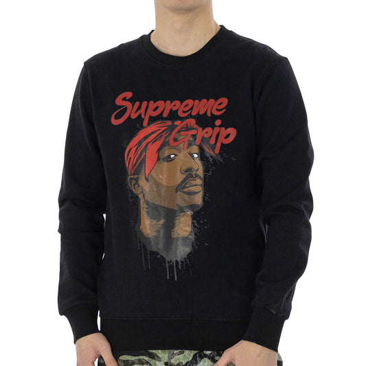 Supreme Grip Sweatshirt (LM2210543SPR-BLACK) Men