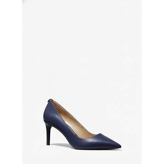 Michael Kors Navy Leather Pointed Toe Pumps, Women