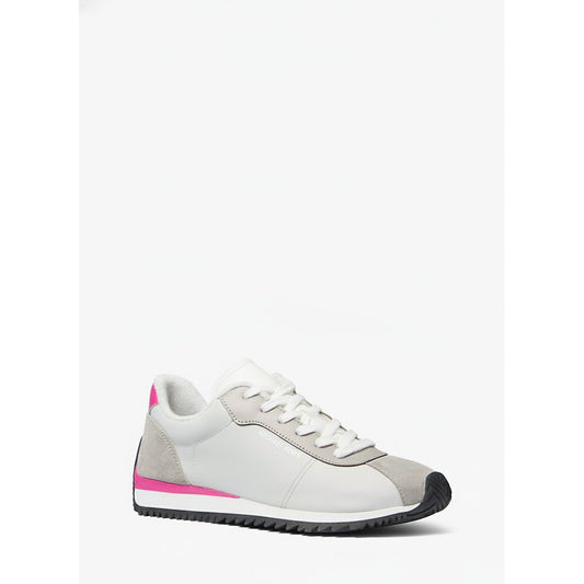 Michael Kors Rhode White Pink Leather Sneaker, Women