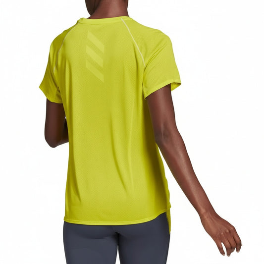 Adidas Runner Performance Tee Yellow, Women