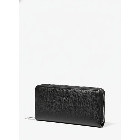 Michael Kors Pebbled Leather Zip Around Wallet Black (36S4LCOZ3L-BLACK) Women