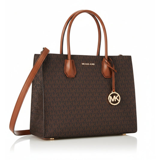 Michael Kors Mercer Signature Tote Brown (35T2GM9S3B-BROWN) Women