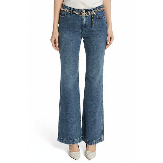 Michael Kors Flare Jeans Chain Belt Blue (MR49041FAU-DUBLW) Men