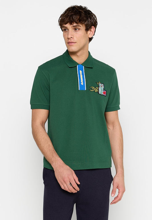Lacoste CHEMISE COL BORD-COTES MANCHES COURTES green (ZZO2EW808-M00) Men