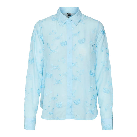 Vero Moda Puna Butterfly Blouse (10322410-AIRYBLUE) Women