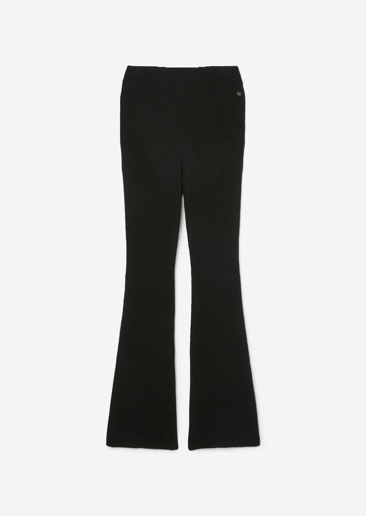 Marc O'Polo DENIM Rippstrick-Hose mit ausgestelltem Bein mit Kaschmirwolle und Glitzergarn (OP521A03T-Q11) Women