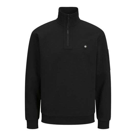 Jack & Jones Donald Half Zip Sweater (12271425-BLACK) Men
