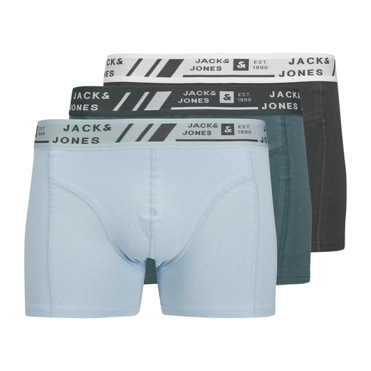 Jack & Jones Angus Solid Trunk Boxershorts (3-pack) (12277576-CHAMBRAYBLU) Men