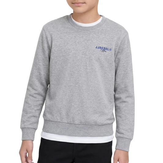 Jack & Jones JJ Rebel Hayden Crew Neck Sweater Boys (12291256-LIGHTGREYM) Kids