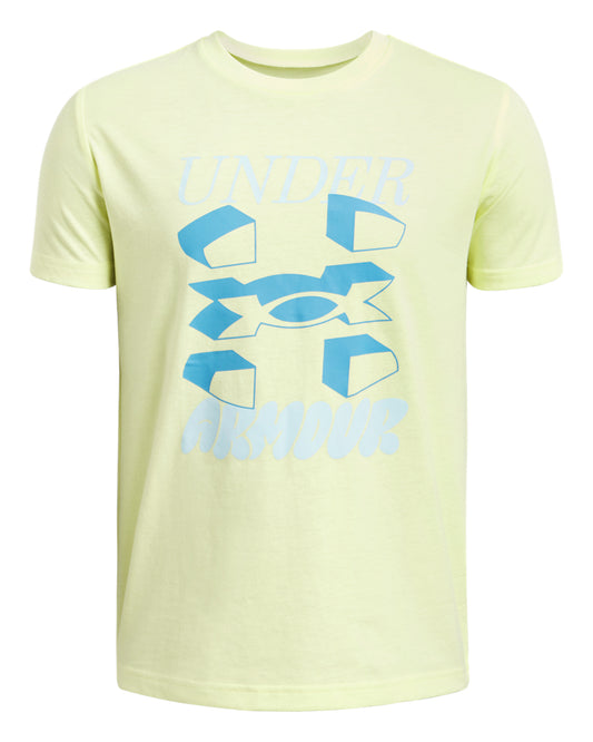 UA B SPLIT BIG LOGO SS (1390003-727) Kids