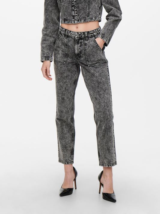 Jdy Drew Straight Fit Jeans Grey (15253084-3216876) Women
