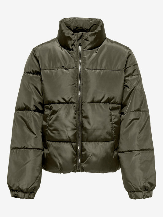 Only Quilted Jacket New Belinda Green (15306556-3758329) Kids
