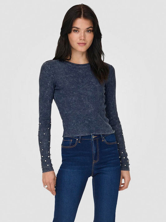Only Ribbed T-Shirt Valerie Blue (15326874-4500259) Women