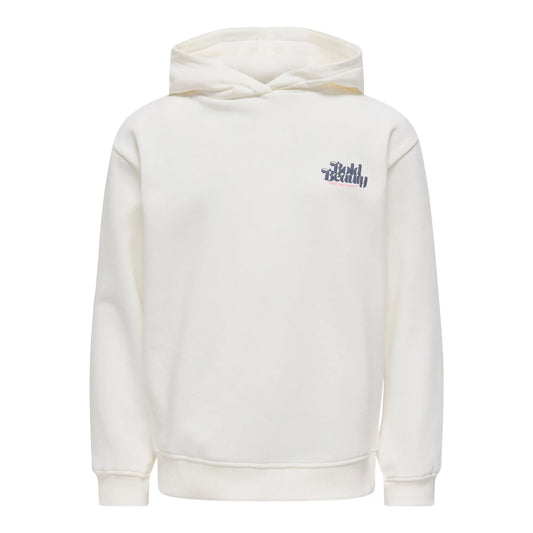 Only Holly Life Printed Hoodie (15357827-EGRET) Kids