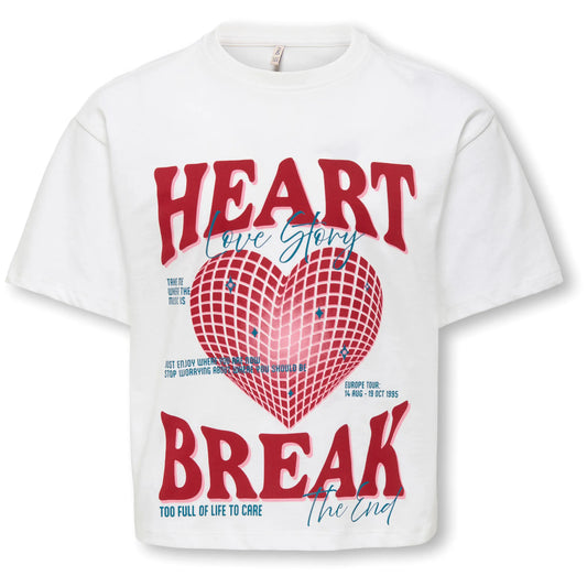 Only Jasmine Boxy Shirt (15359642-BRIGHTWHITE) Kids