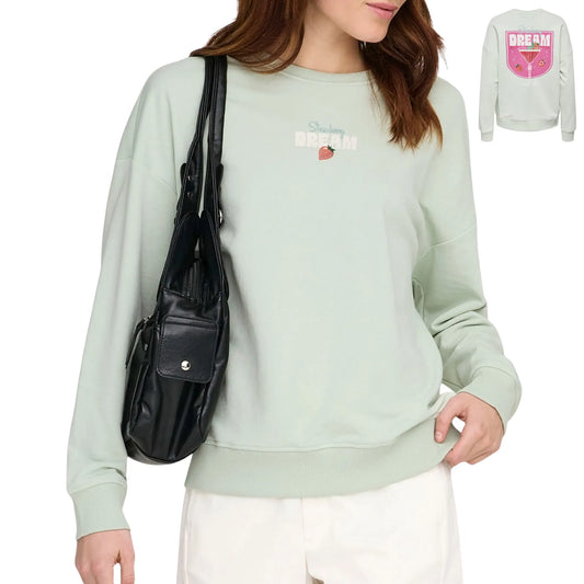 Only Kita Box Sweater (15373945-GREENLILY) Women