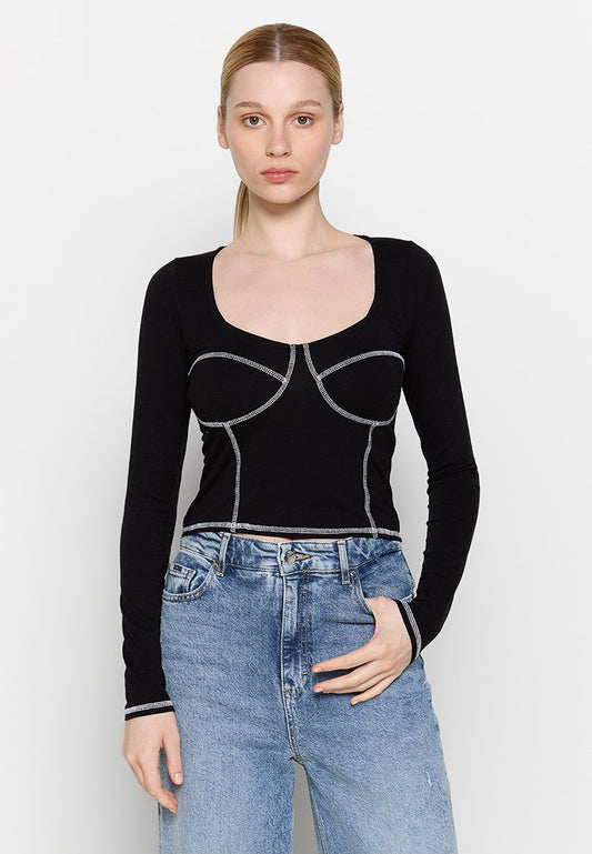 DEC 4 DTC LS TREND DROP CORSET SEAMING 3CC $24.95 Women