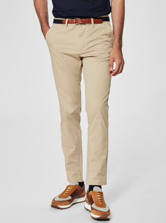Selected Slim Fit Chino Trousers Homme Yard Beige (16048756-167637) Men