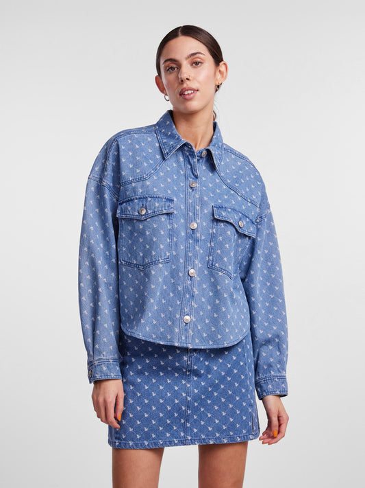 Pieces Denim Jacket Nursel Blue (17135446-3597526) Women