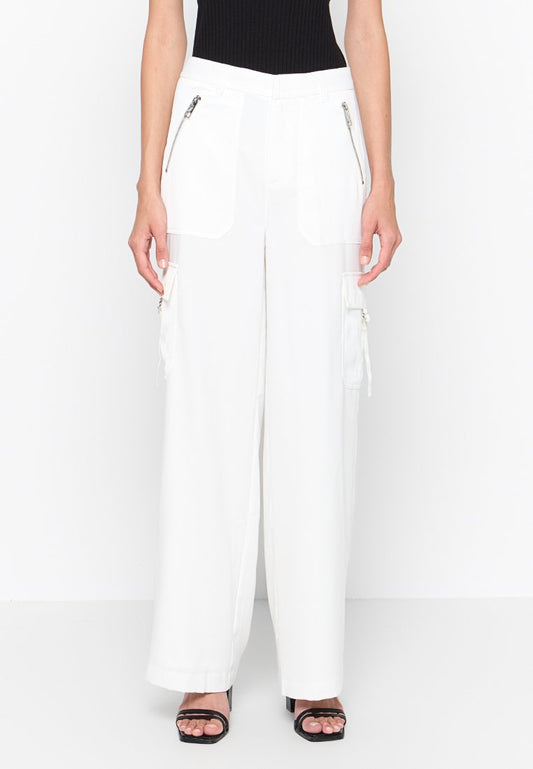 SATIN CARGO TROUSERS Women