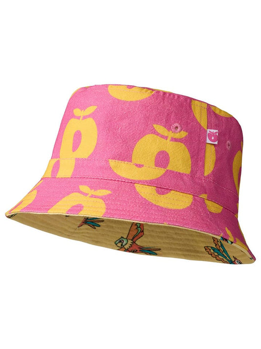 Småfolk Reversible Hat Pink / Yellow Women