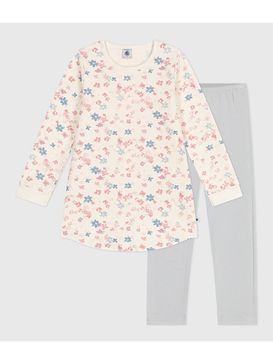 PETIT BATEAU 2-Piece Outfit Cream / Grey Kids