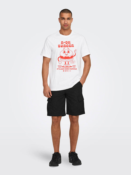 ONLY & SONS Cargo Shorts Black Men