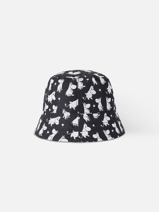 Reima Reversible Sun Hat "Moomin" Black / Pink Women