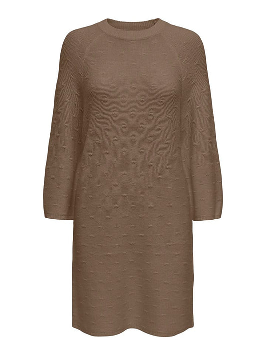 ONLY Knitted Dress Brown Women