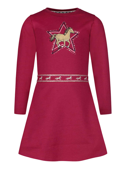 Salt and Pepper Sweat Dress Pink / Multicolour Kids