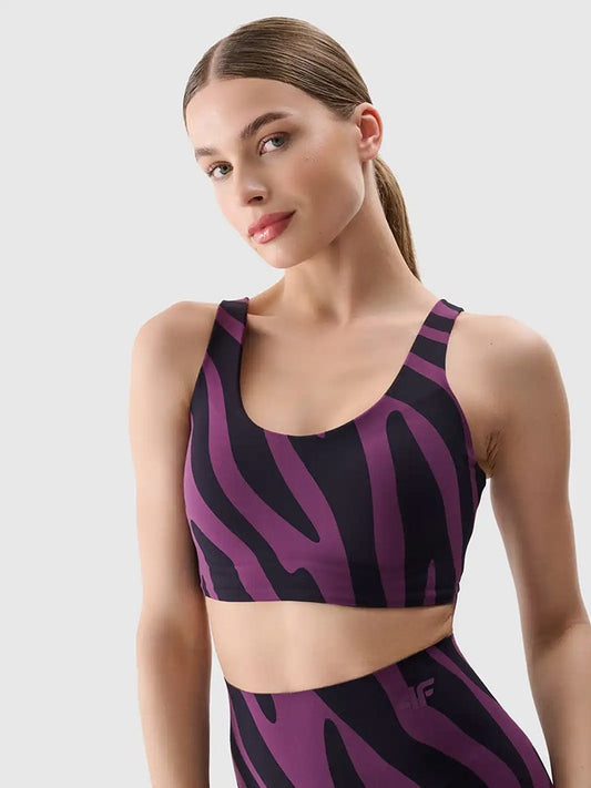 4F Sports Bra Purple / Black Low Women
