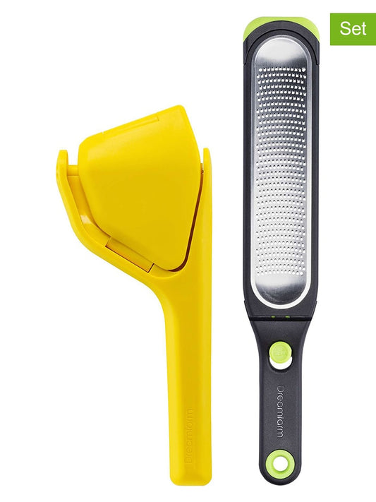 Dreamfarm 2-Piece Set: Citrus Press with Reibe Yellow / Black Unisex
