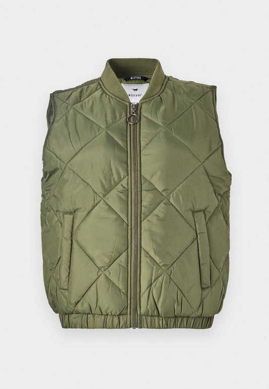 Mustang Jacket Quilted Vest Green (MU321G023-M11) Women
