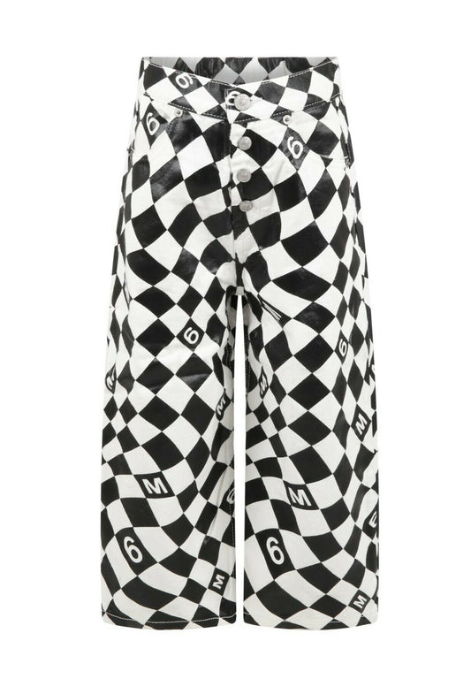 MM6 Maison Margiela Jeans con logo Black (MMA23A002-Q11) Kids