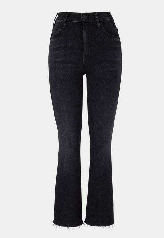 Mother Jeans The Hustler Ankle Fray Encounters At Night Black (MH321N08G-Q11) Women