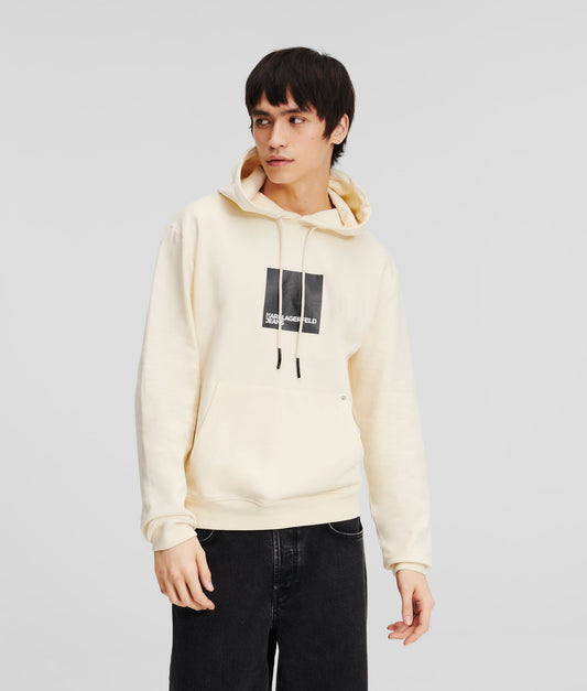 Karl Lagerfeld Jeans Klj Regular Logo Hoodie Whitecap Gray (240D1809329) Men