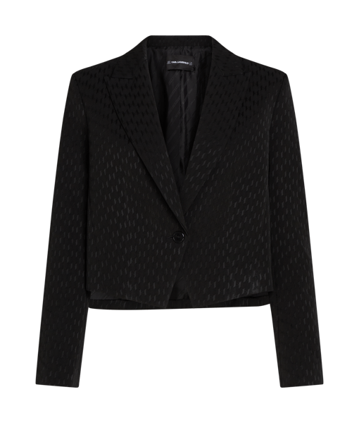 Karl Lagerfeld Monogram Suit Blazer Black (246W1407999) Women