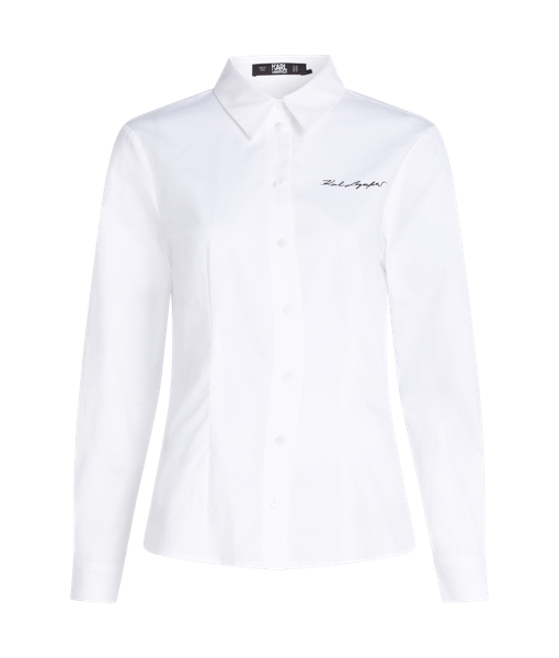 Karl Lagerfeld Signature Poplin Shirt White (24UW1607100) Women