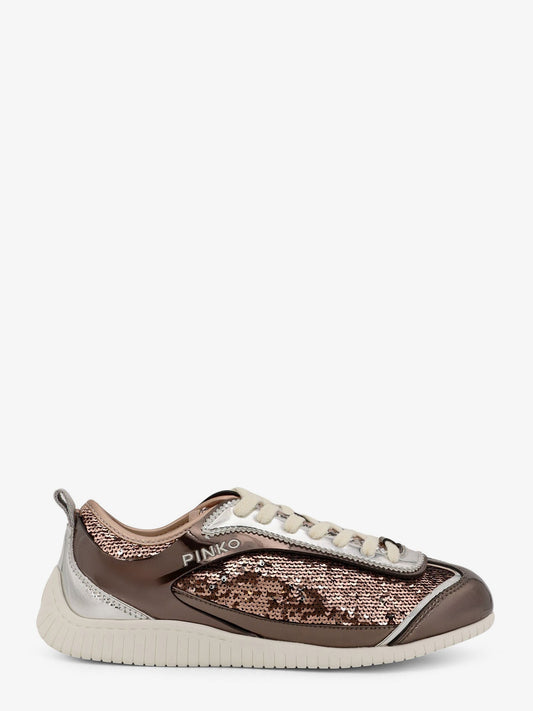 REBY 10 - SNEAKER SEQUINS/MIRROR TABACCO Women