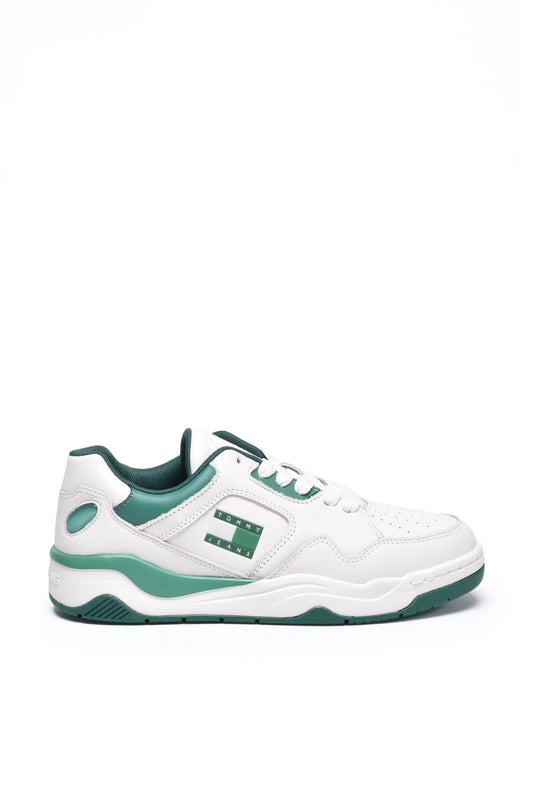 TOMMY JEANS sneakers WHITE/GREEN (259079-1107) Men