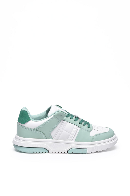 TOMMY JEANS sneakers WHITE/GREEN (259036-1107) Women