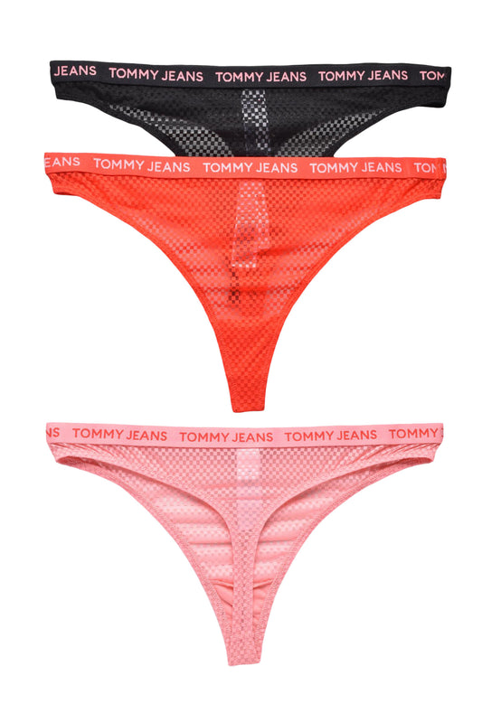 TOMMY JEANS 3-piece briefs set BLACK/RED (259085-1096) Women