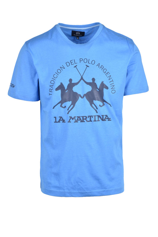 LA MARTINA* t-shirt sky blue (264604-1057) Men