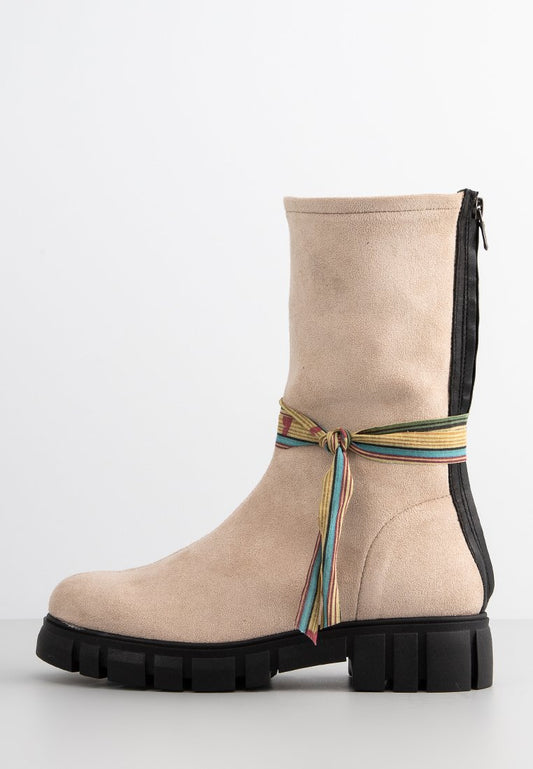 Felmini Saura Lycra Suede Beige (ZZO1QLK11-B00) Women