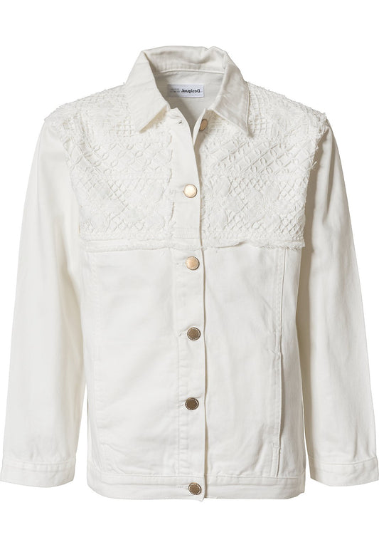 Desigual Denim Jacket CHAQ for white (DE123L02K-A11) Kids