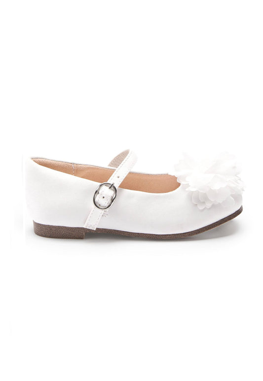 Next stain resistant satin corsage mary jane shoes White (NX311A0QS-A11) Kids