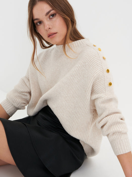 Sinsay Knitwear (ZU071-02M_BEIGE) Women